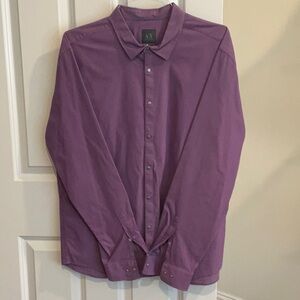Armani Exchange. AX.  Men's Purple Shirt